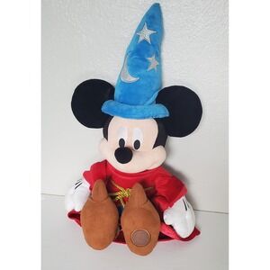 Disney Store‎ Fantasia Sorcerer Mickey Mouse Plush Stuffed Animal Toy 24"